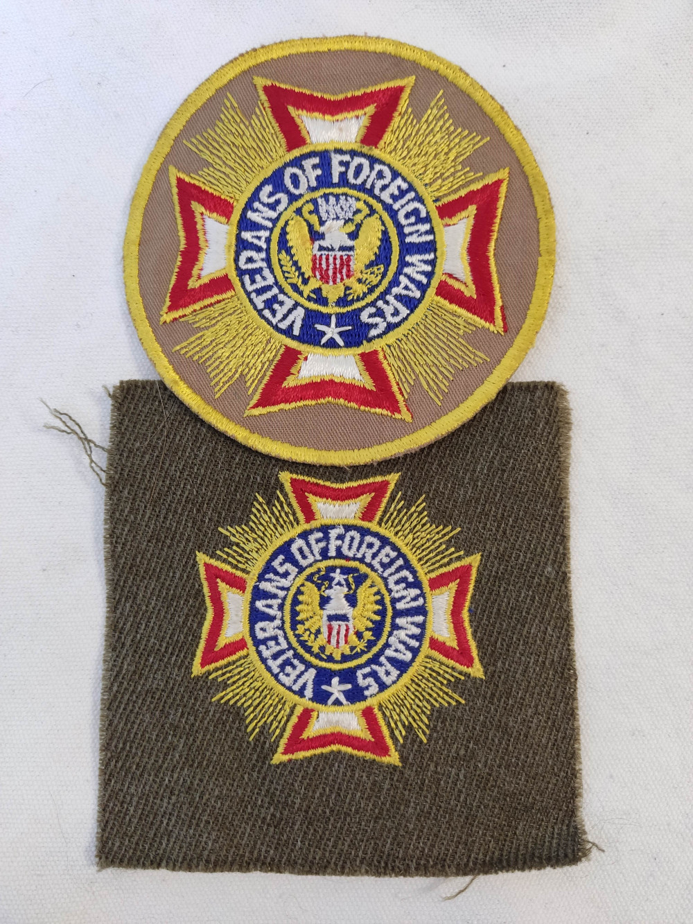 2 pcs Veterans of Foreign Wars VFW Patch and Uniform Item