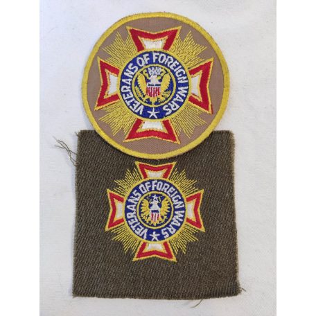 2 pcs Veterans of Foreign Wars VFW Patch and Uniform Item