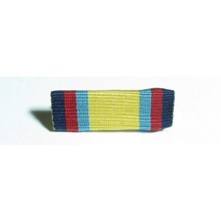 British Gulf War Medal (Desert Storm) ribbon bar with hinge, unissued 1991.