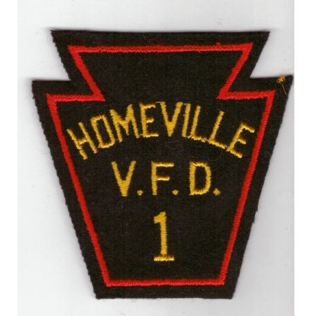 Homeville Volunteer Fire Dept. VFD. Sew On Patch 