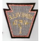 Homeville Volunteer Fire Dept. VFD. Sew On Patch 