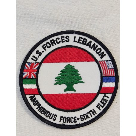 US Forces Lebanon Amphibious Force 6th Fleet Patch