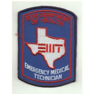   Texas Department of Health Emergency Medical Technician PATCH