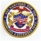 USS Hartford SSN 768 Launched 4. December 1993. PATCH
