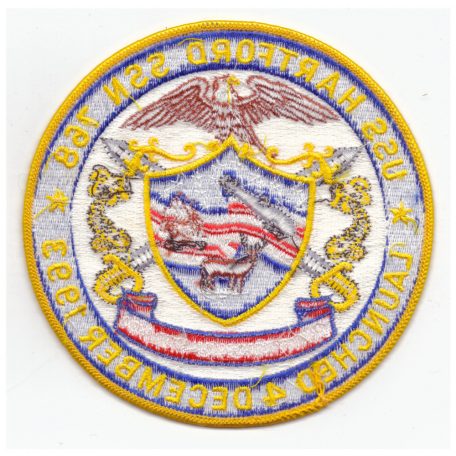 USS Hartford SSN 768 Launched 4. December 1993. PATCH