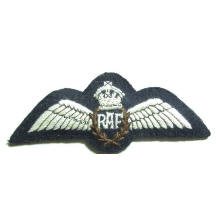  British WW2 Royal Air Force RAF Pilot Wings Badge padded mod 4.