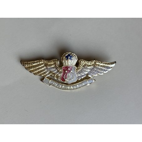Indonesia Police Jump Master Parachute Wings Badge