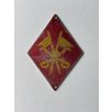 Spain Military Cavalry Diamonds Rhombus Aluminum Insignia