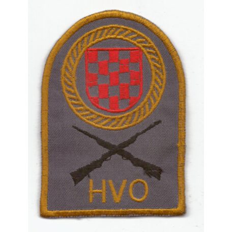 Croatia’s Defense Council - HVO sleeve patch with crossed rifles - Yugoslavian War 1990s
