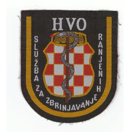 Croatia’s Defense Council - HVO - Wounded Care Service  PATCH - Yugoslavian War 1990s