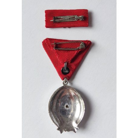 Hungarian Labour Order of Merit Silver Grade with Ribbon Bar