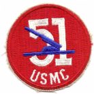 US Marine Corps WWII 51. Defense Battalion SSI Shoulder PATCH