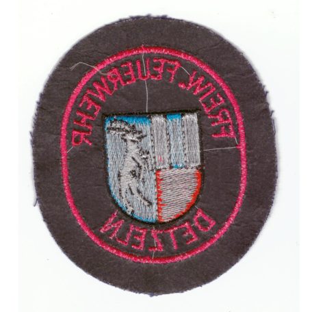Detzeln City Germany Freiwillige Feuerwehr/ Fire Department Patch