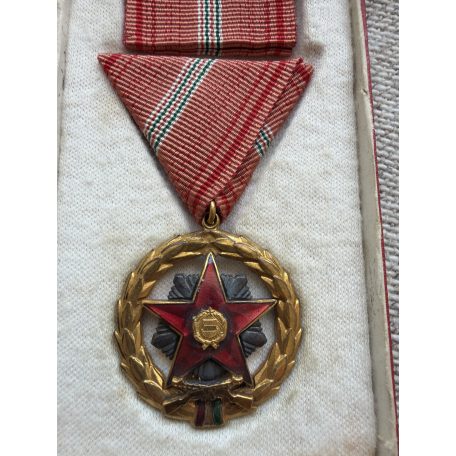 Hungarian Order of Excellent Service with award certificates to a Police Captain 1962