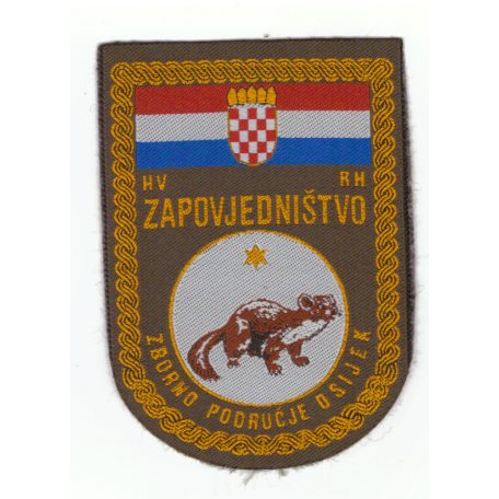  Croatian Army- Assembly Area Command, Osijek PATCH - Yugoslavian War 1990s