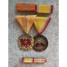 Hungarian mounted  Medal Pair with two types of ribbon bars 