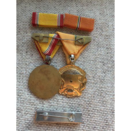 Hungarian mounted  Medal Pair with two types of ribbon bars 