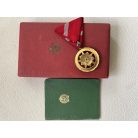 Hungarian Socialist Work Merit Medal 1954 with award certificate