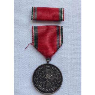    Hungarian Firefighter Service Medal XV. Years with Ribbon Bar 1958