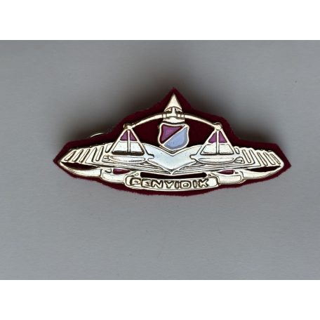  Indonesia Penyidik Polri Court Helper Red Felt Badge