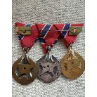 Hungarian mounted Trio of AVH State Security medals