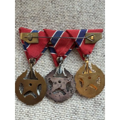 Hungarian mounted Trio of AVH State Security medals