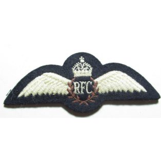   British WW1 Royal Flying Corps (RFC) Pilot Wings Badge padded mod 2.