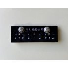 Republic of China ROC Taiwan Police 2Row 3Star Acrylic Badge