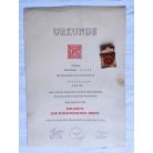 East Germany DDR Learning and Living Socialist Work Medal with award certificate