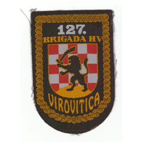 Croatian Army - 127. Brigade HV Virovitica PATCH - Yugoslavian War 1990s