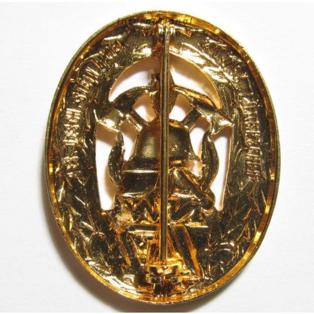 German NW Firefighter Performance Badge Gold Type I.