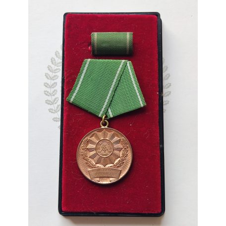 East Germany DDR Police Medal “For Outstanding Achievements” in Bronze with award certificate and case