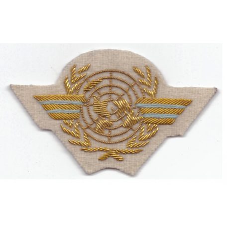 The United Nations (UN) Officer's Pilot Wings Cap Bullion wire BADGE 