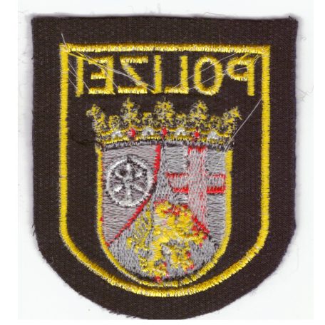 Rheinland- Pfalz Germany Ordnungs Polizei/Police Shoulder Patch 