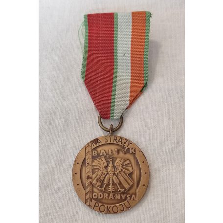 Polish Medal for USSR Peace Guard Badge bronze 