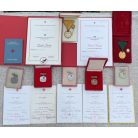 Hungarian Red Cross named Medal Group of 7 with award certificates