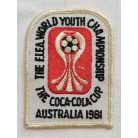 The Coca-Cola Cup The FIFA World Youth Championship Embroidered Patch 1981. Australia