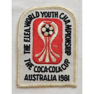   The Coca-Cola Cup The FIFA World Youth Championship Embroidered Patch 1981. Australia