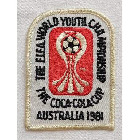 The Coca-Cola Cup The FIFA World Youth Championship Embroidered Patch 1981. Australia