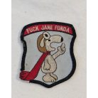 US Air Force Vietnam War F*** Jane Fonda Snoopy Red Scarfs 20th Tactical Air Support Squadron Shoulder Iron Patch