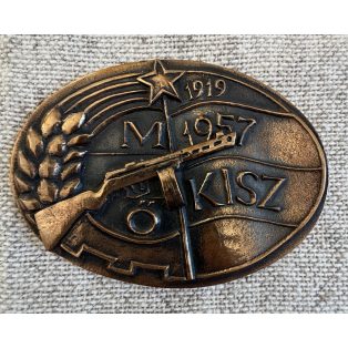   Hungarian large Labor Militia / KISZ table medal for community achievements