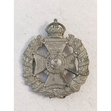 British Army The Rifle Brigade Waterloo (Prince Consort's Own) Cap Badge