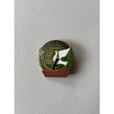 Republic Cuba Fidel Castro Cuban Leader Patria O Muerte! Venceremos! Badge
