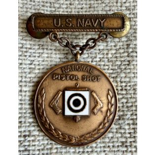   US Navy Pistol EIC Excellence In Competition Badge Medal, Bronze, National Level