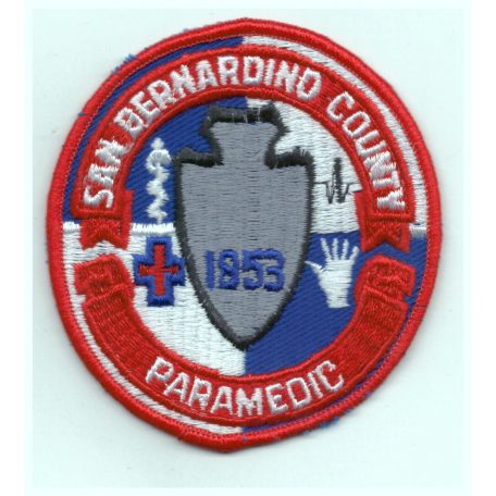 California San Bernardino County Paramedic Patch 