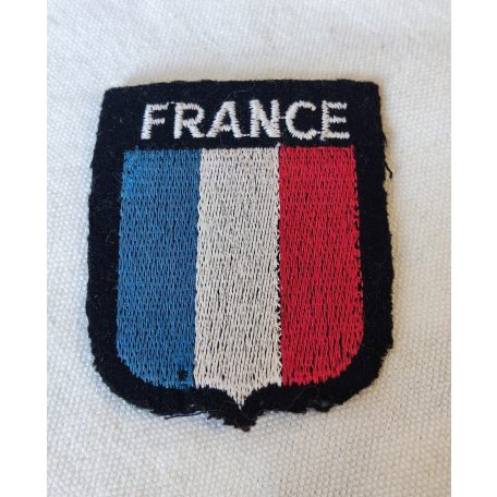 France French National Shield Embroidered Flag