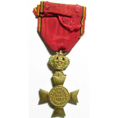 WW1 Belgium War Medal Veterans of King Albert with palm device