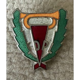 Finnish enameled SDPL Pioneer badge mid 20th century