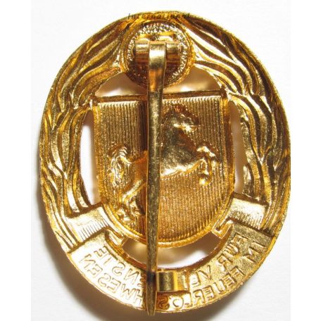 German Lower Saxony Firefighter Badge Gold 50
