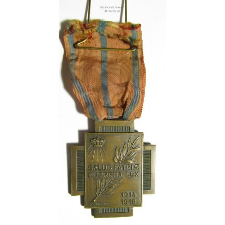 BELGIUM WW1 FIRE CROSS CROIX DE FEU MEDAL 1914-1918